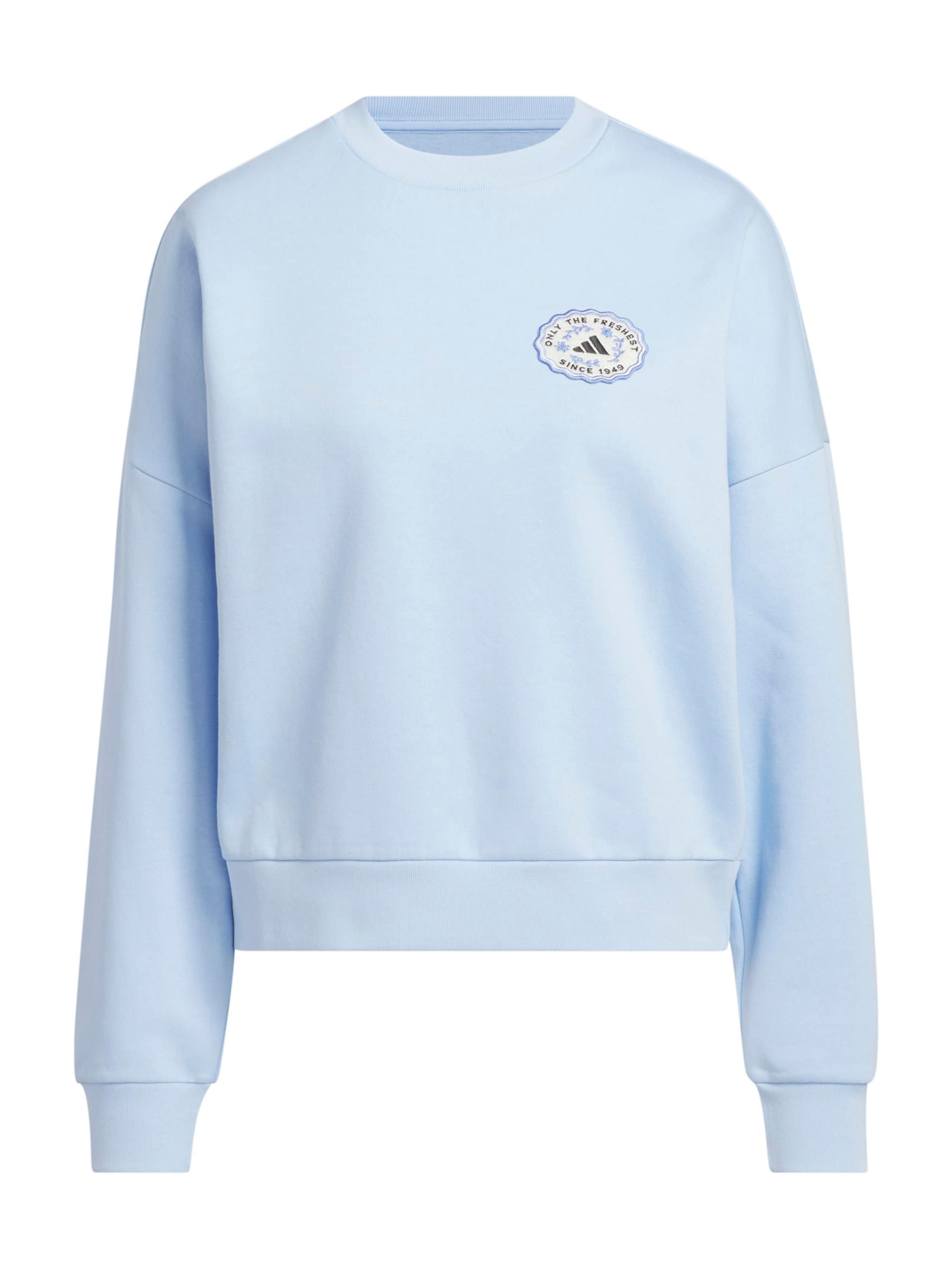 ADIDAS SPORTSWEAR Αθλητική μπλούζα φούτερ 'FARMMKT' σε μπλε: μπροστά