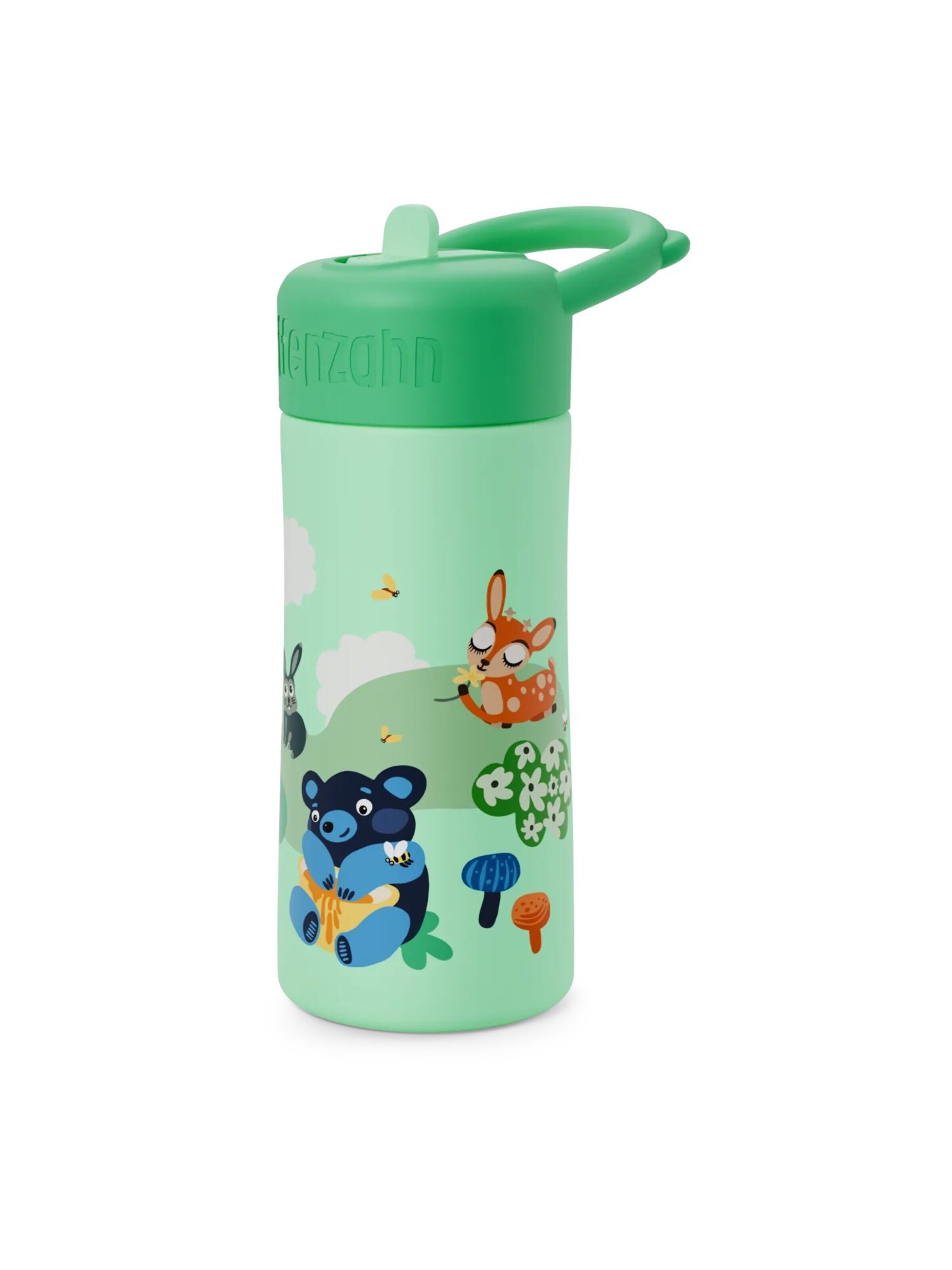 Affenzahn Drinking Bottle 'Trinkflasche Edelstahl Trinkflasche' in Green: front