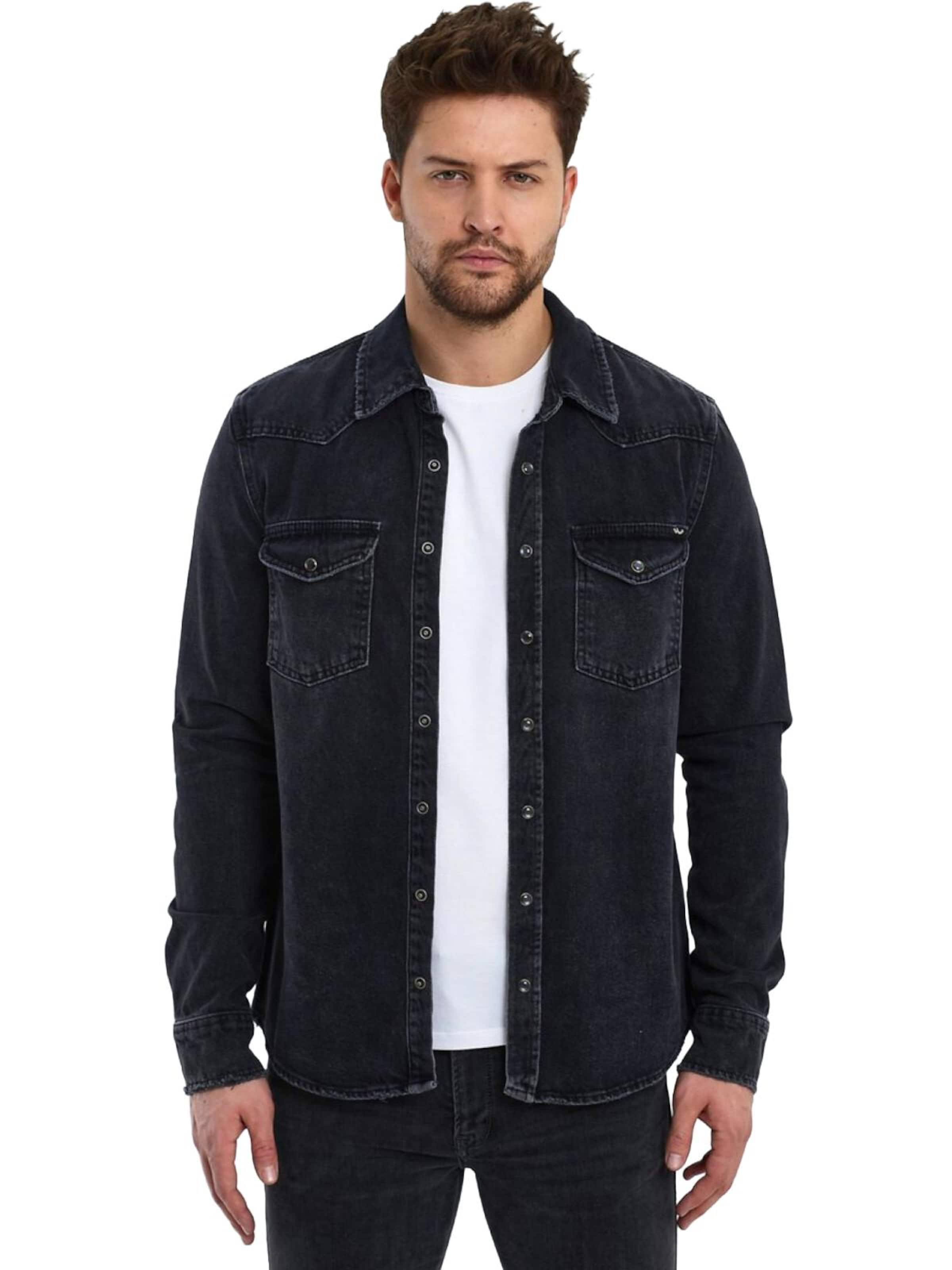 LTB Jeans - Camiseta 'LTB Jeans Herren Rohan Denimhemd' en azul: frente