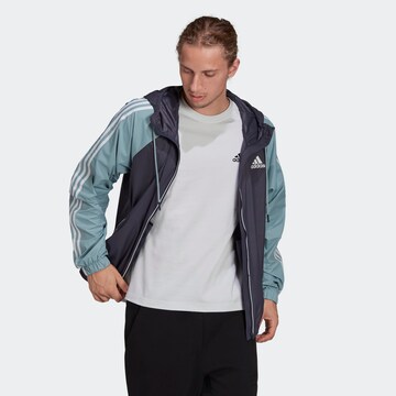 ADIDAS SPORTSWEAR Athletic Jacket in Blue: front