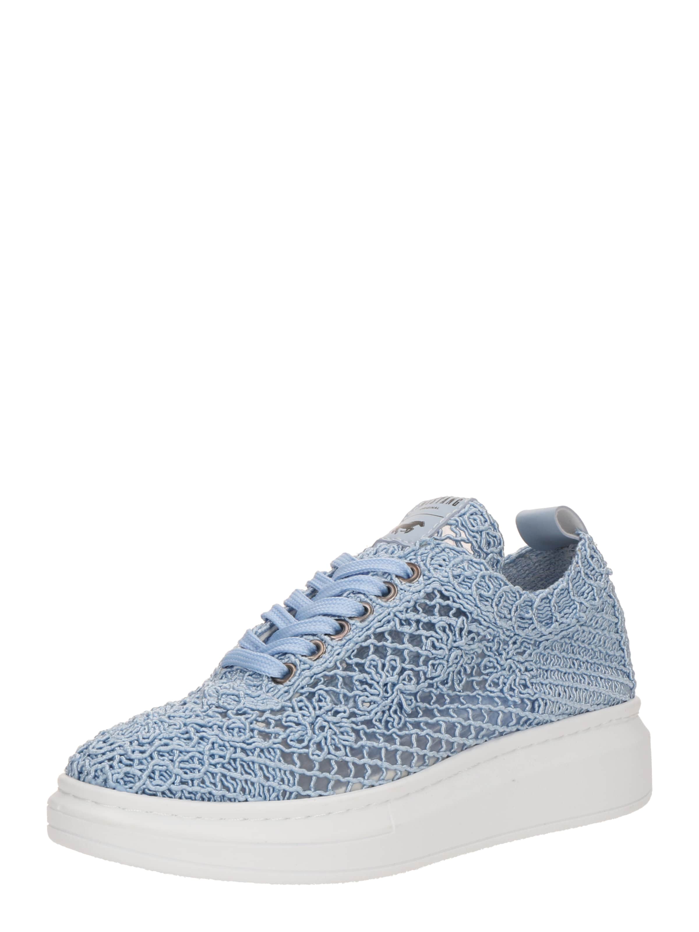 Baskets basses MUSTANG en bleu : devant