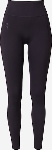 Skinny Pantalon de sport 'Studio' On en noir : devant
