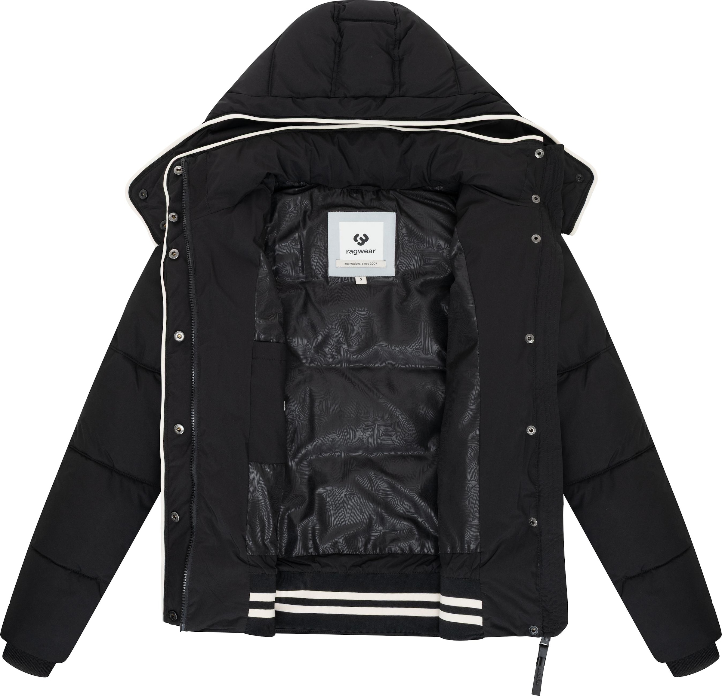 Ragwear Winterjacke 'Gleama' in Schwarz