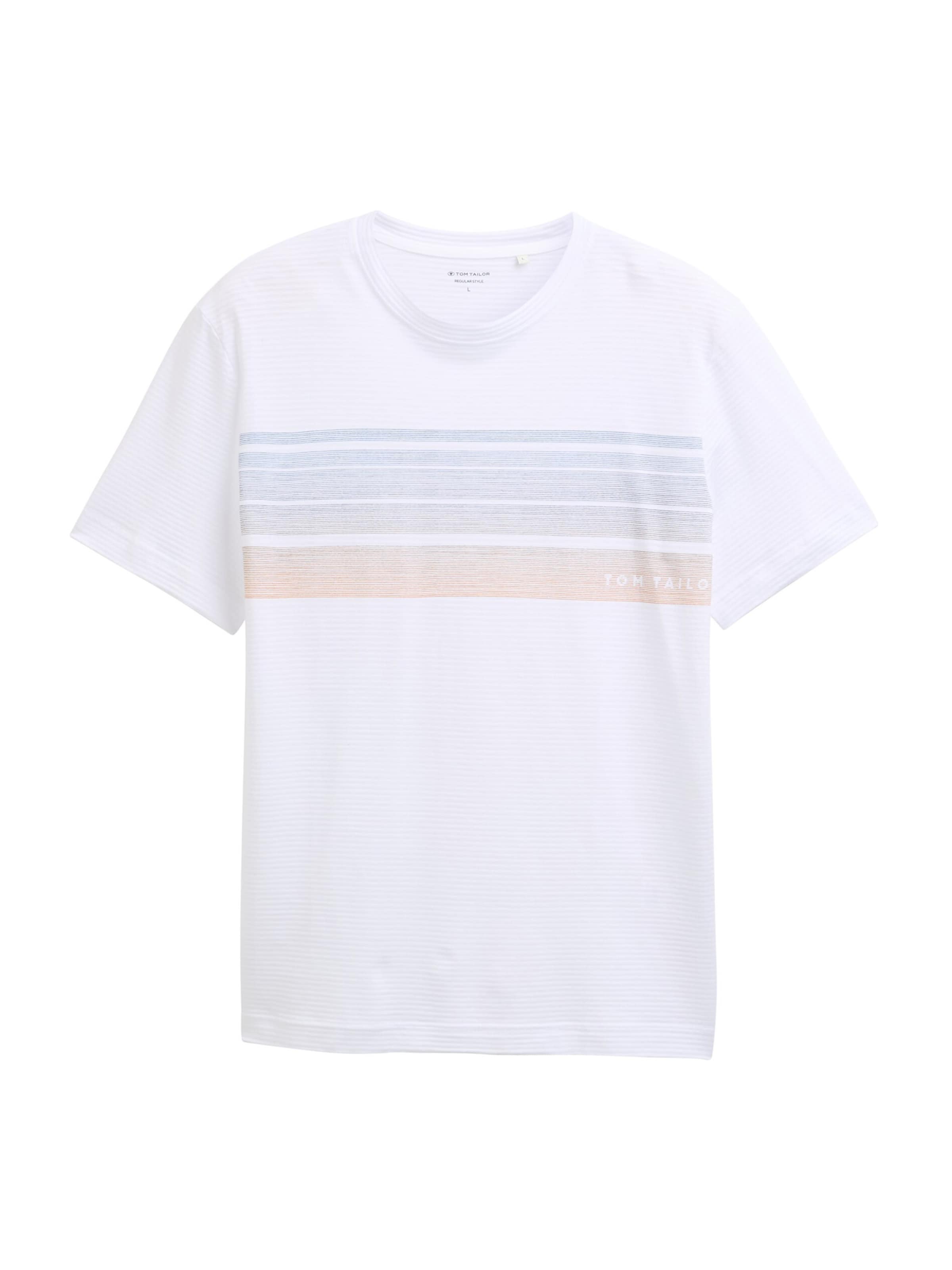 TOM TAILOR Shirt in Wit: voorkant