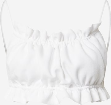 Bardot Top 'BARELY THERE' in Wit: voorkant