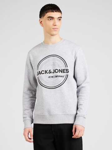 JACK & JONES Sweatshirt 'PILOU' in Grijs: voorkant