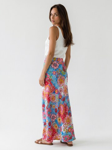 Introvertie VIENNA Rock 'Oia Bias Cut Silk Skirt'‌‌‌ in Mischfarben