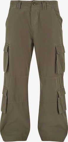 Pantalon cargo Urban Classics en vert : devant