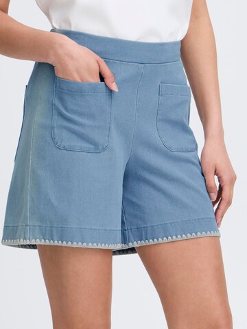 ICHI Regular Shorts ' IHKATE ' in Blau