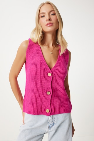 Happiness İstanbul Strickjacke in Pink