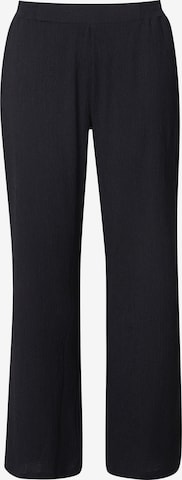 Ulla Popken Wide leg Trousers in Black: front
