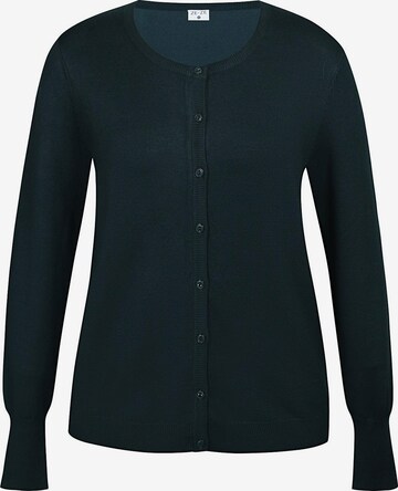 ze-ze Gebreid vest 'Norma 106' in Groen: voorkant