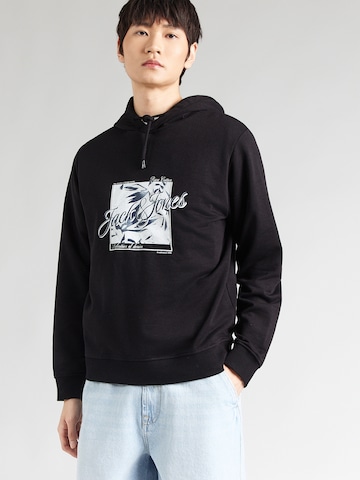 JACK & JONES Sweatshirt 'JJHONOLULU' in Black: front