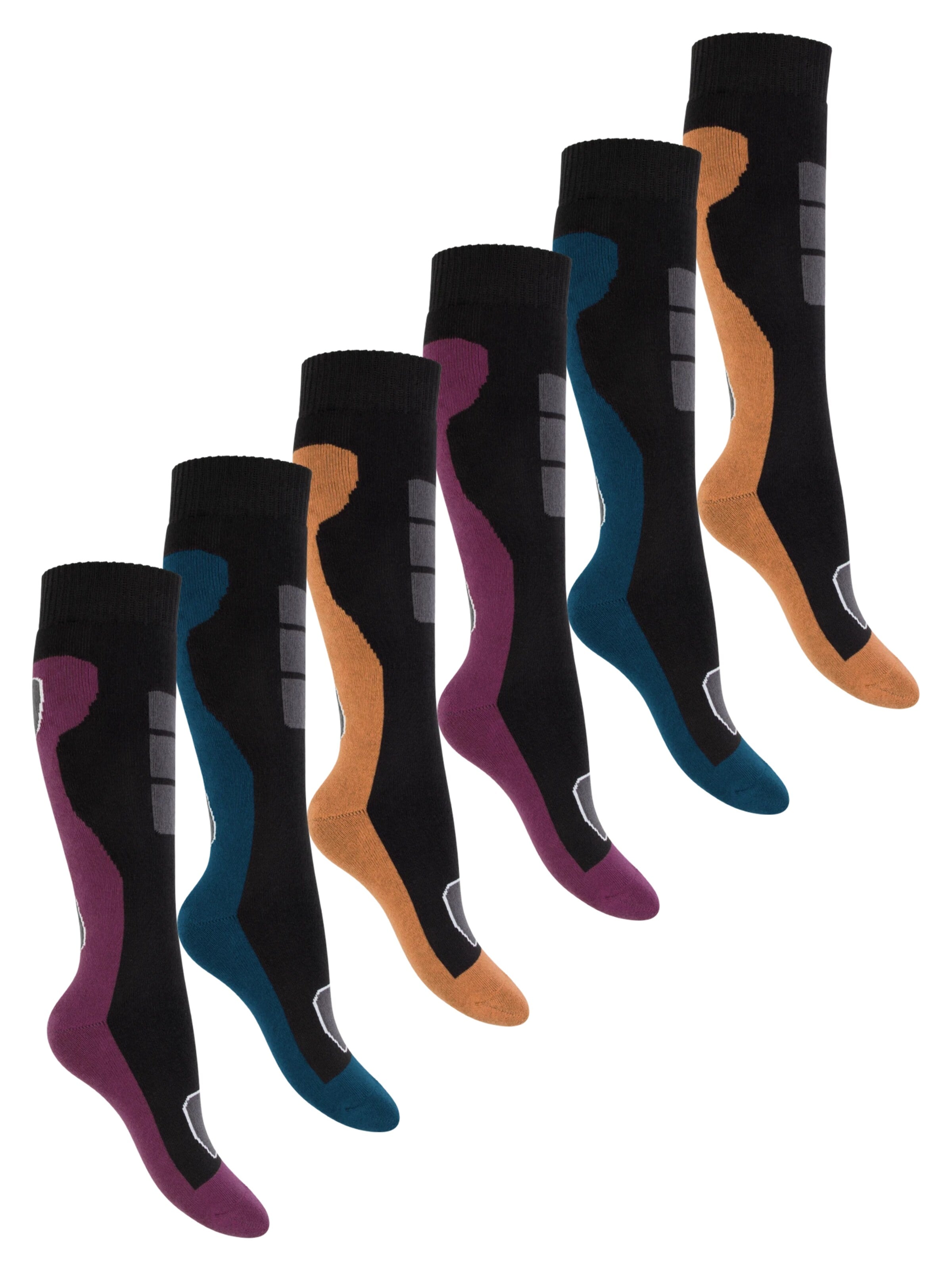 footstar Athletic Socks 'Alpine' in Purple: front