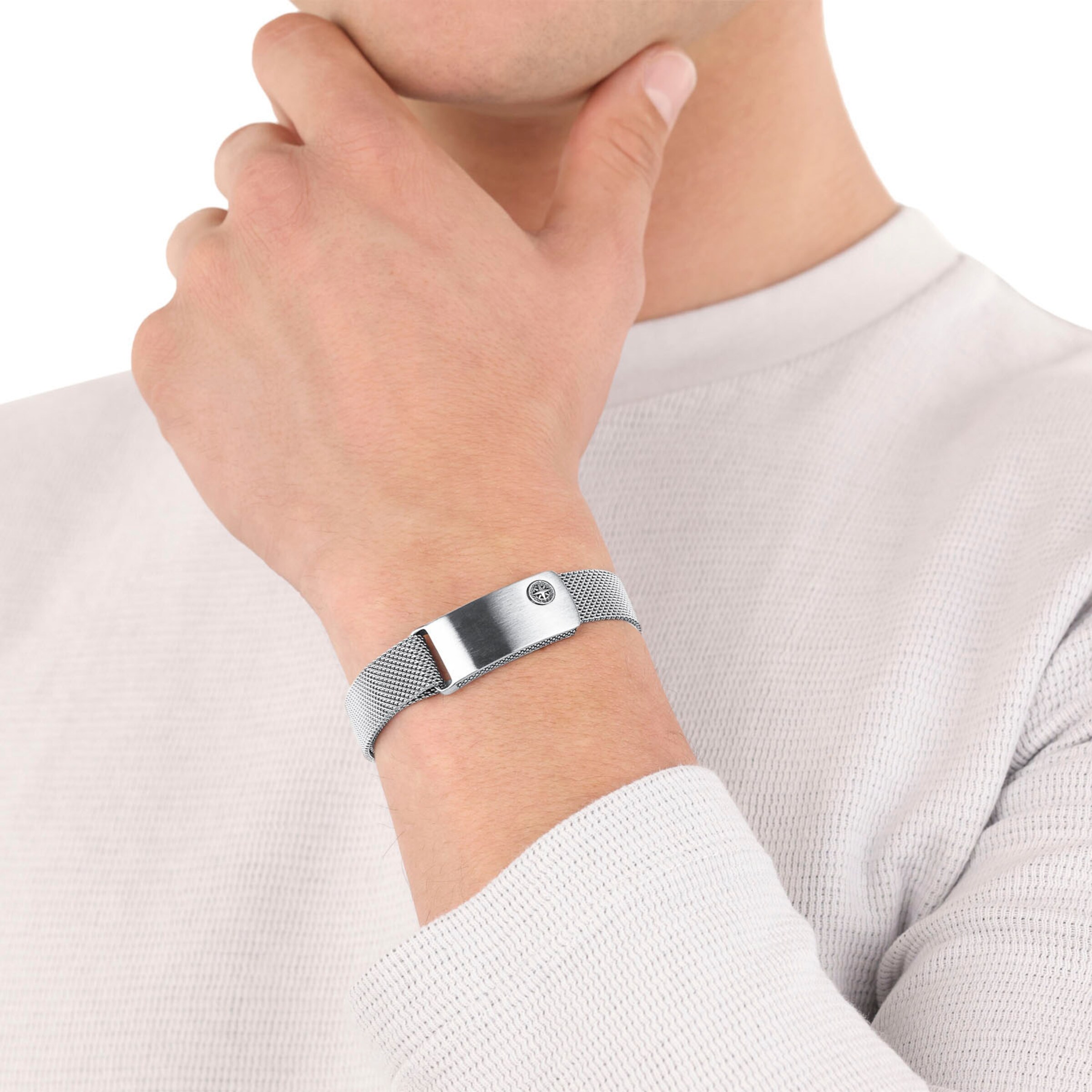 s.Oliver Armband in Grau: Vorderseite