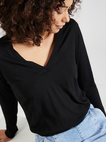 VILA Sweater 'ABELLA' in Black