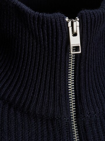 JACK & JONES Knit Cardigan 'Pannel' in Blue