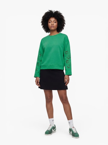 OBJECT - Sweatshirt 'OBJDORINA' em verde