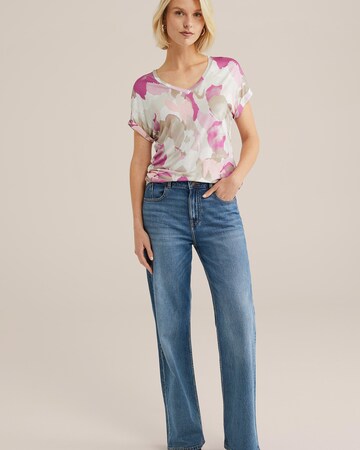 WE Fashion Футболка в Ярко-розовый