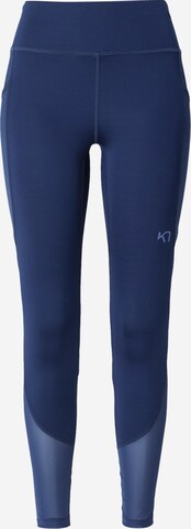 Kari Traa Skinny Workout Pants 'VILDE AIR' in Blue: front