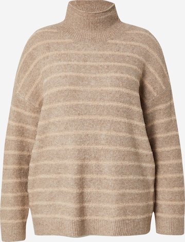 EVOKED - Jersey en beige: frente