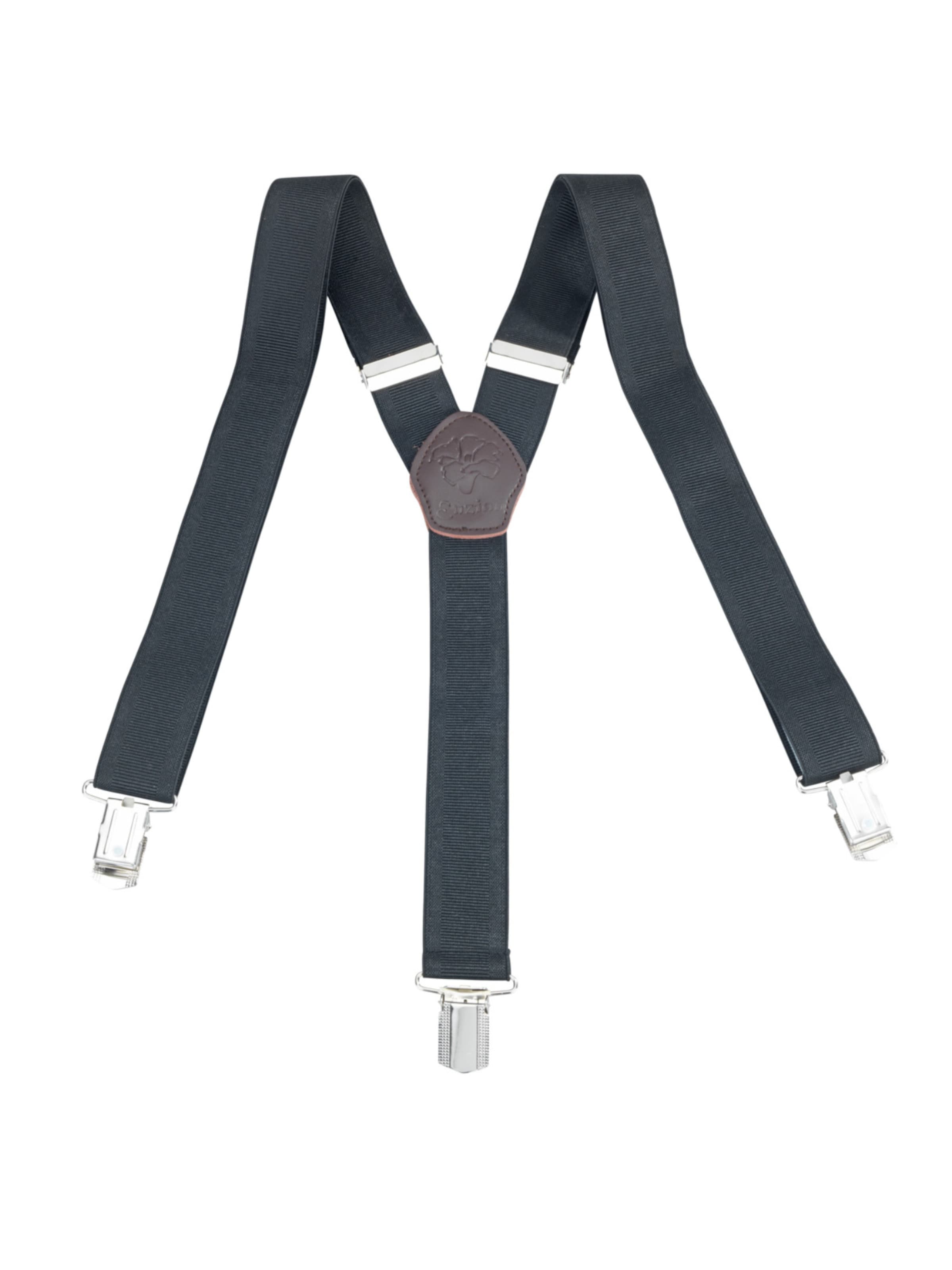Wenko Suspenders in Black: front