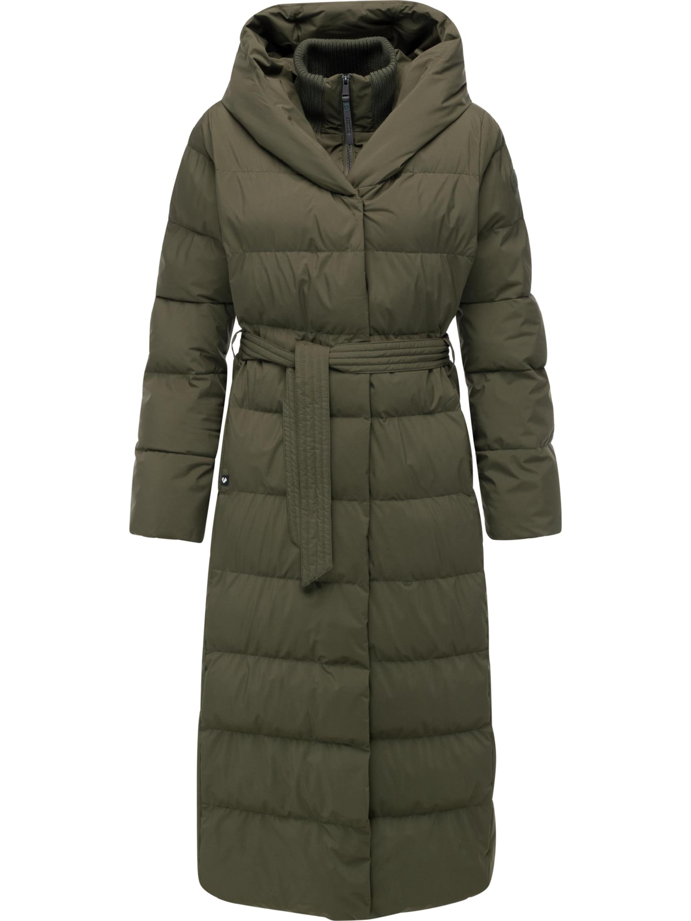 Ragwear Wintermantel 'Niani' in Grün: Vorderseite