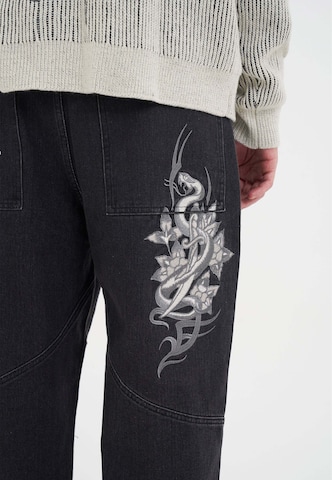 Loosefit Jean Ed Hardy en noir