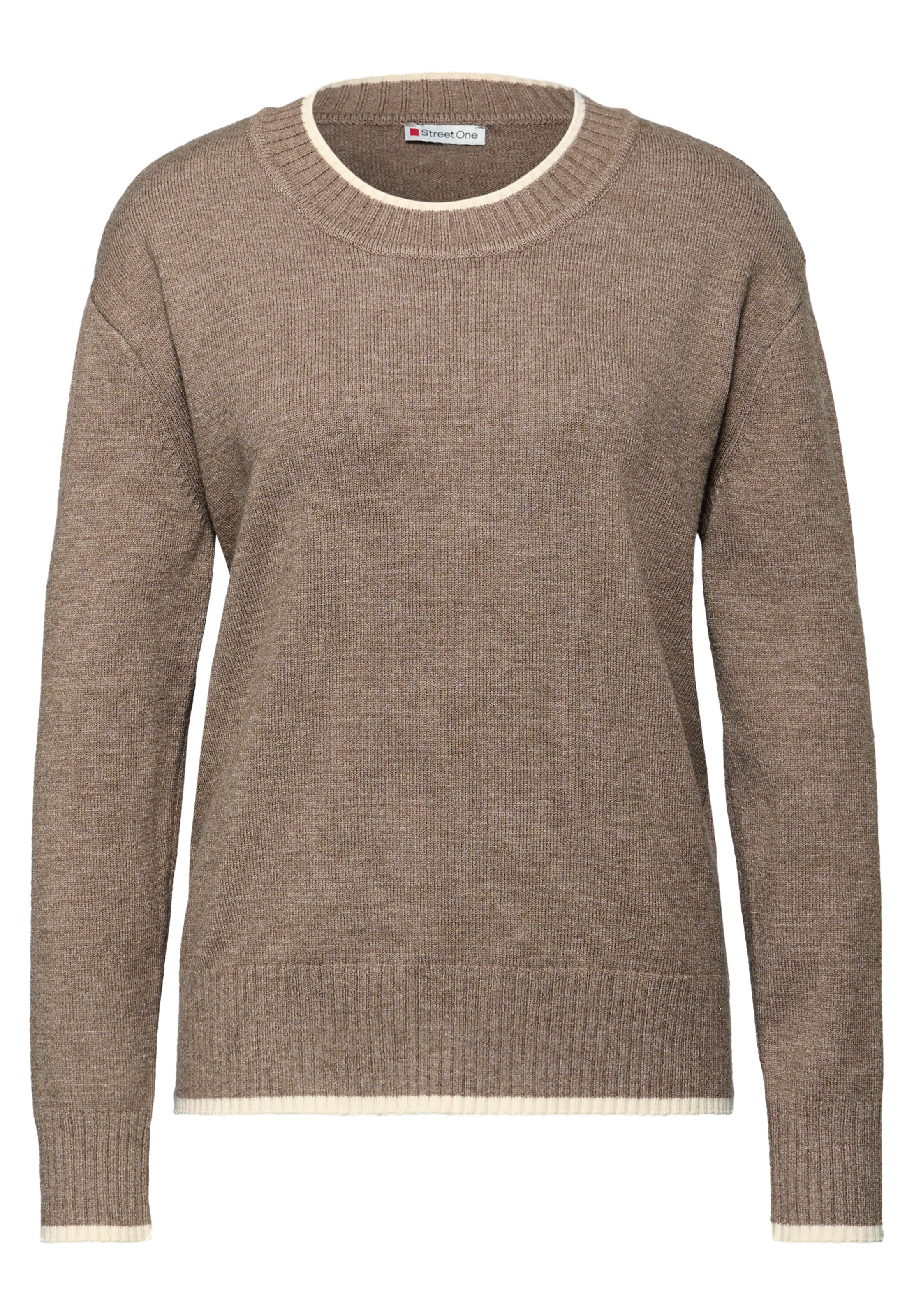 STREET ONE Pullover in Braun: Vorderseite