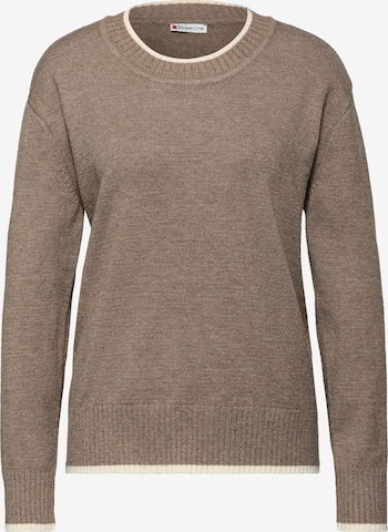STREET ONE Pullover in Braun: Vorderseite