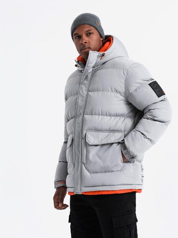 Ombre Winter jacket 'OM-JAHP-0208' in Grey