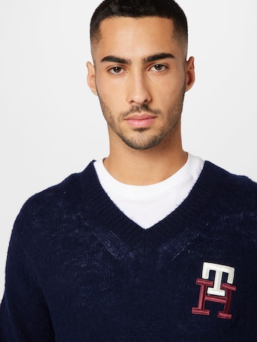 TOMMY HILFIGER Pullover in Blau