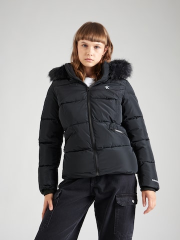 Calvin Klein Jeans Jacke in Schwarz: predná strana