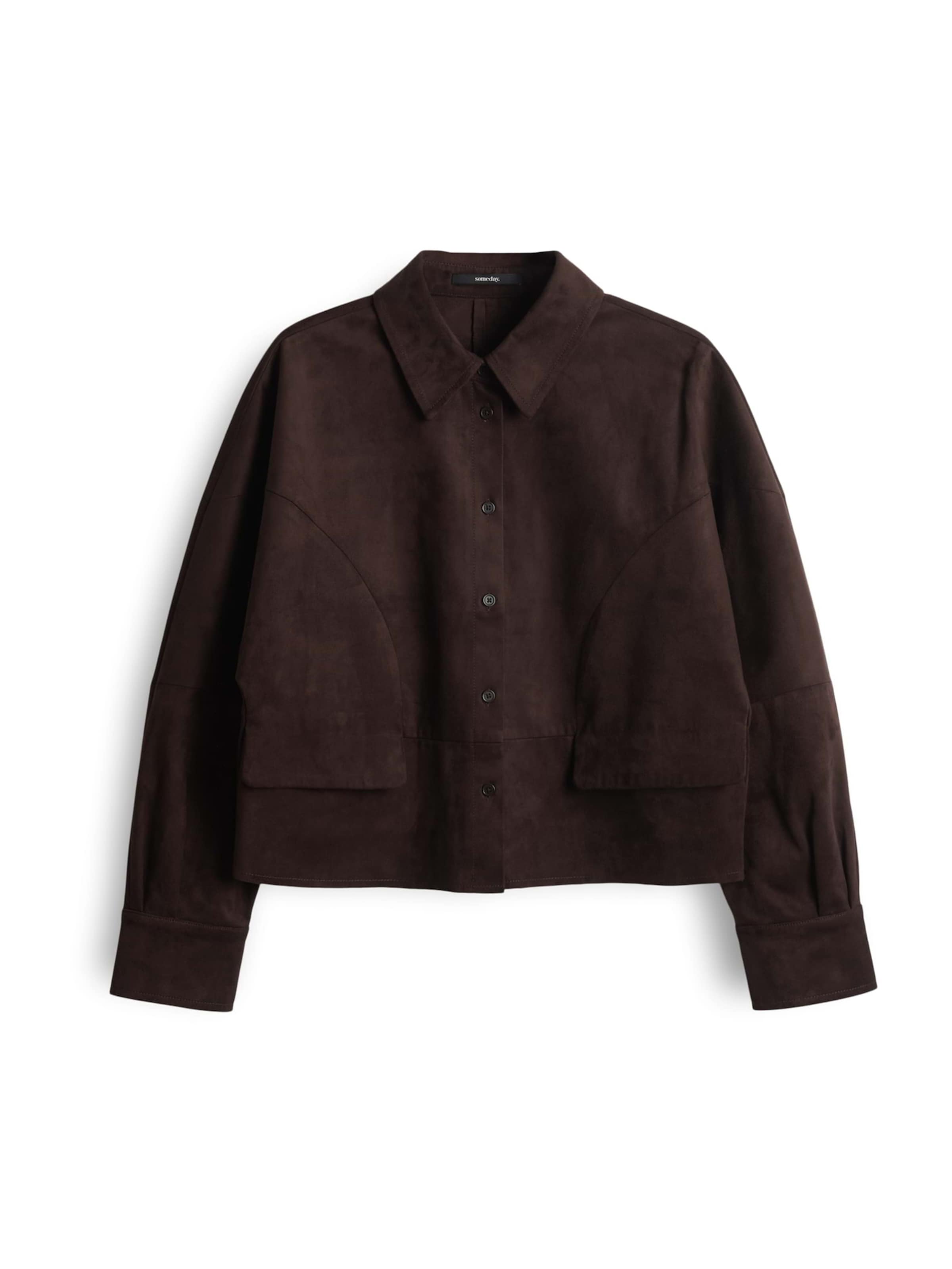 Someday Prechodná bunda 'Nylia' - Hnedá: predná strana