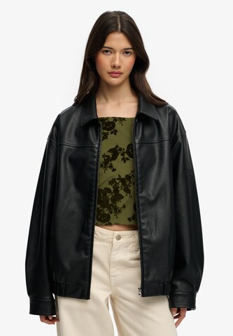 Veste mi-saison Superdry & Co en noir : devant