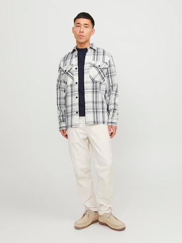 JACK & JONES Comfort fit Button Up Shirt 'Roy' in White