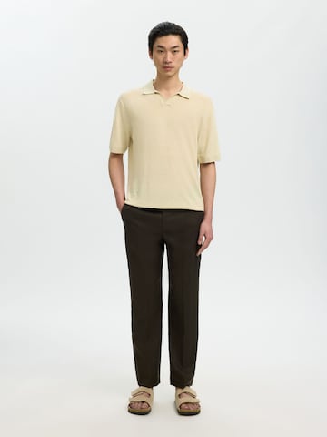SELECTED - Camiseta en beige