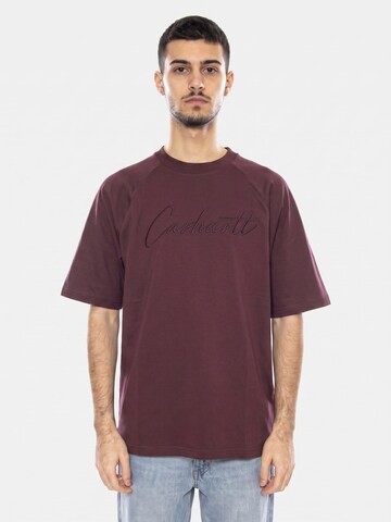 Maglietta 'S/S Ray T-Shirt Rondo -- Men's T-Shirt' di Carhartt WIP in rosso: frontale