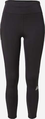 ADIDAS SPORTSWEAR Skinny Workout Pants 'Own The Run' in Black: front