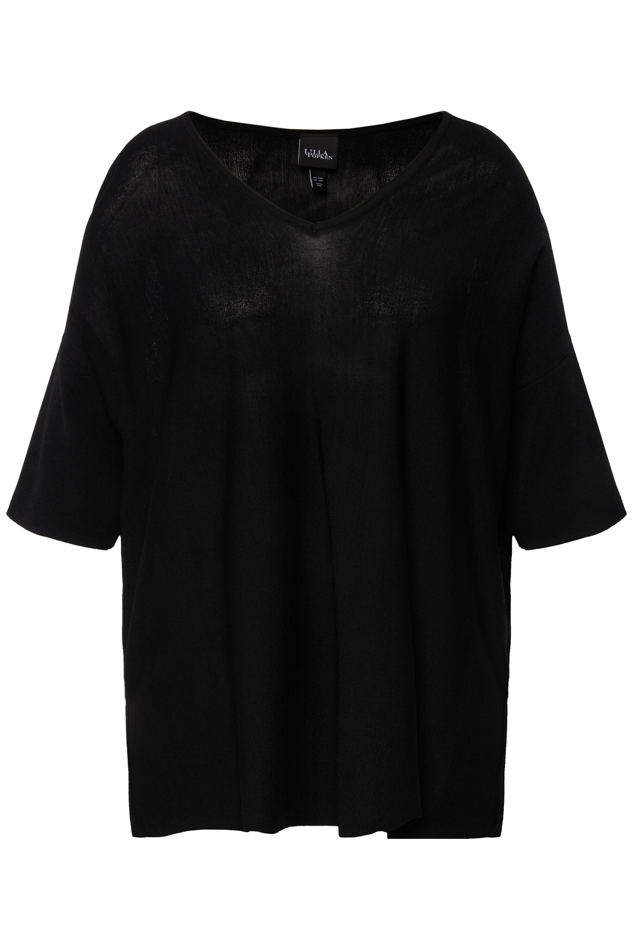 Ulla Popken Pullover in Schwarz: Vorderseite