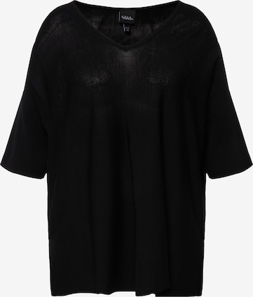 Pull-over Ulla Popken en noir : devant