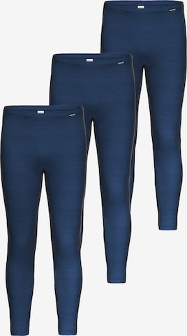 Ammann Long Johns 'Jeans Feinripp' in Blue: front
