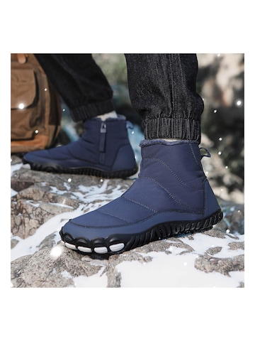 DOTALES Schnürstiefel 'DOTALES - WarmStep Barfußschuhe'‌‌‌‌‌‌‌‌‌ in Blau: Vorderseite