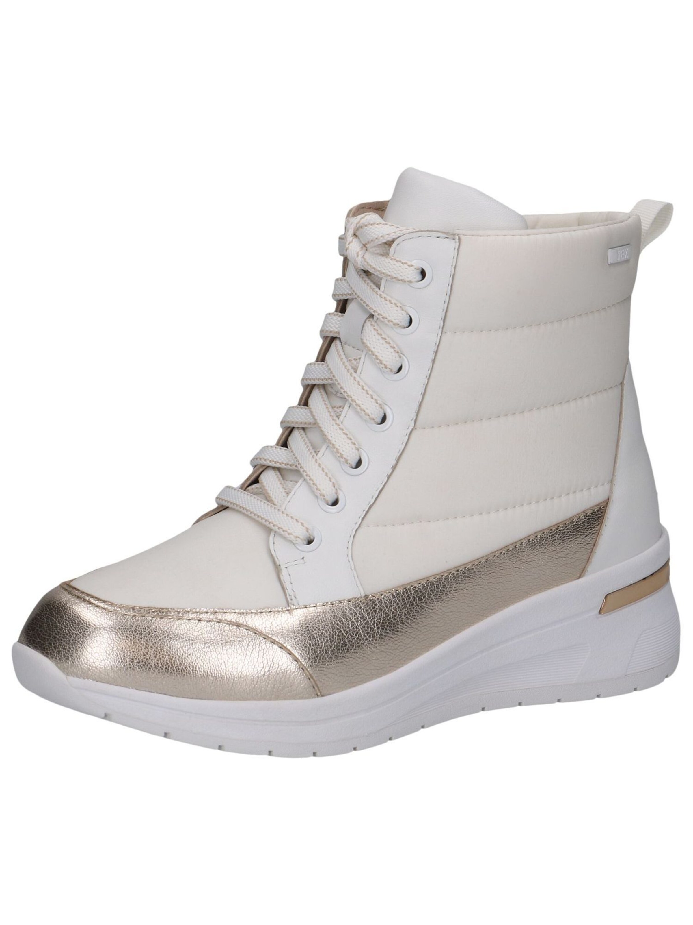 CAPRICE Schnürstiefelette in Weiß: Vorderseite