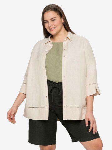 SHEEGO Bluse in Beige: predná strana