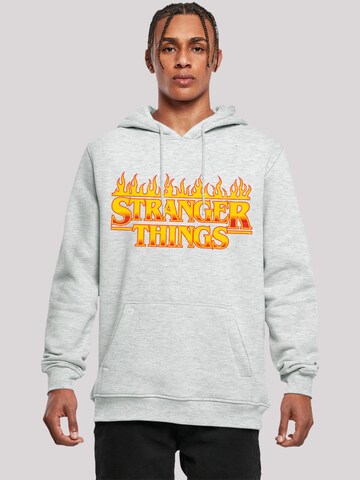 Sweat-shirt 'Stranger Things Netflix TV Series' F4NT4STIC en gris : devant