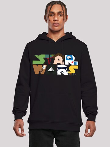F4NT4STIC Sweatshirt 'Star Wars' in Zwart: voorkant