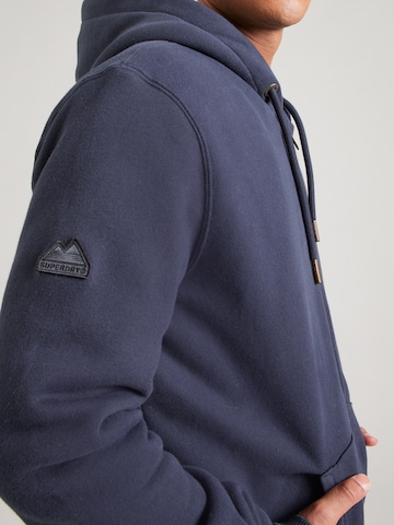 Giacca di felpa 'BORG' di Superdry in blu
