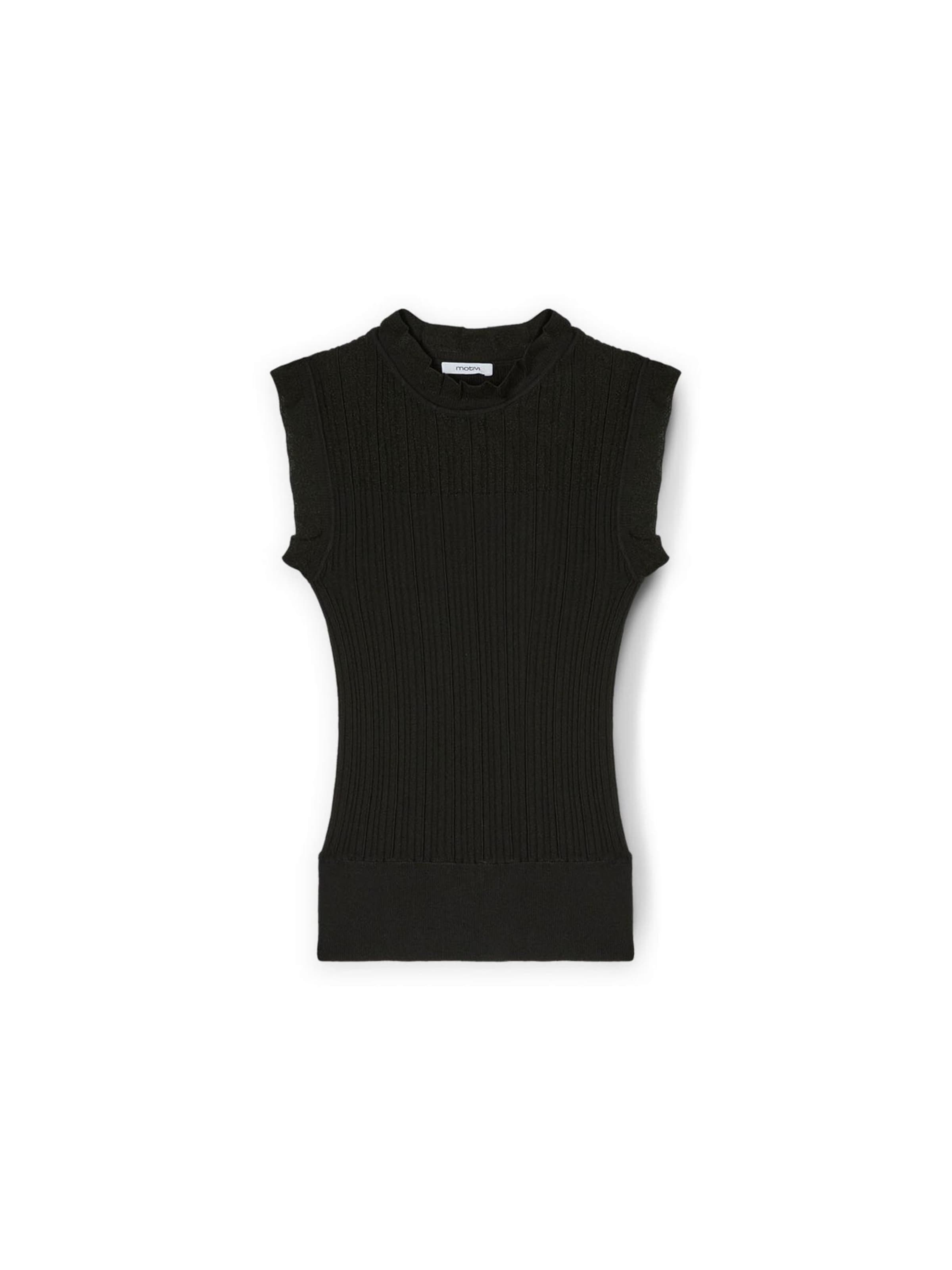 MOTIVI Knitted top in Black: front