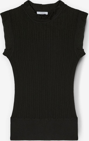 Top in maglia di MOTIVI in nero: frontale